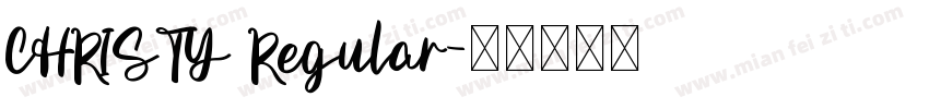CHRISTY Regular字体转换